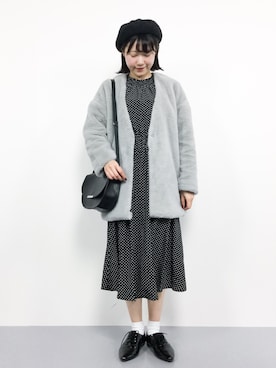 「reca（レカ）のアイテム（その他アウター）」を使った、まるさん（レディース・161cm）の秋コーディネート