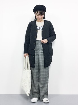 「coca（coca）（コカ）のアイテム（ジャケット/アウター）」を使った、まるさん（レディース・161cm）の秋コーディネート