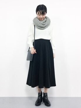 まるさん（レディース・161cm）の冬コーディネート