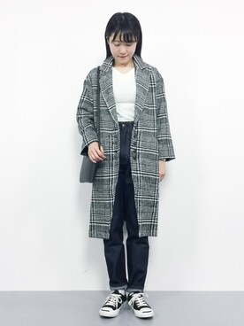 「coca（coca）（コカ）のアイテム（ジャケット/アウター）」を使った、まるさん（レディース・161cm）の秋コーディネート