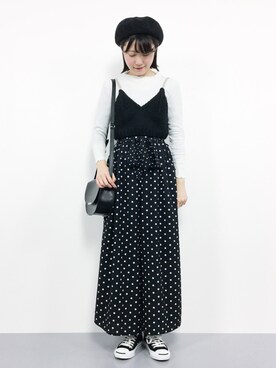 「&. NOSTALGIA（アンドドットノスタルジア）のアイテム」を使った、まるさん（レディース・161cm）の冬コーディネート