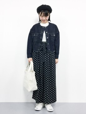 「&. NOSTALGIA（アンドドットノスタルジア）のアイテム」を使った、まるさん（レディース・161cm）の冬コーディネート