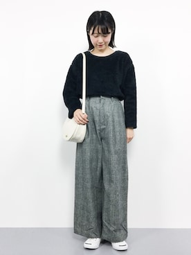 まるさん（レディース・161cm）の冬コーディネート