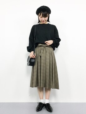 まるさん（レディース・161cm）の冬コーディネート