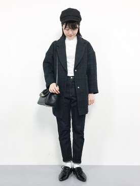 まるさん（レディース・161cm）の冬コーディネート