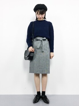 まるさん（レディース・161cm）の冬コーディネート