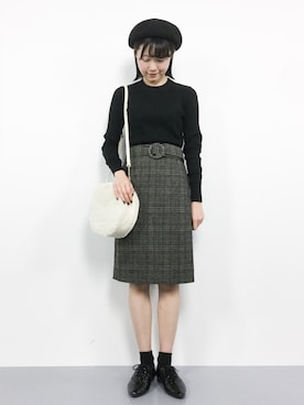 まるさん（レディース・161cm）の冬コーディネート