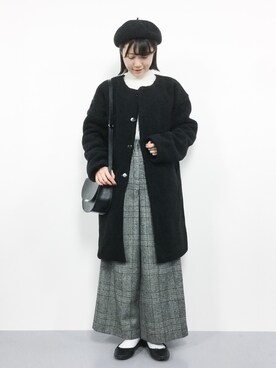 まるさん（レディース・161cm）の冬コーディネート
