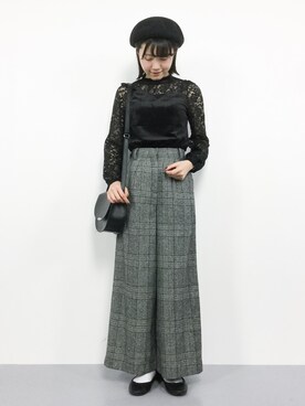 まるさん（レディース・161cm）の冬コーディネート