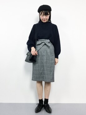 まるさん（レディース・161cm）の冬コーディネート