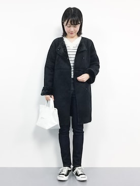 まるさん（レディース・161cm）の冬コーディネート