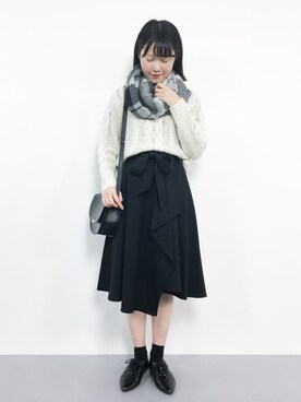 まるさん（レディース・161cm）の冬コーディネート