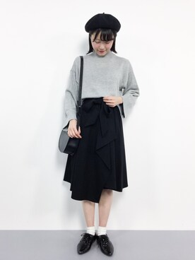 まるさん（レディース・161cm）の冬コーディネート