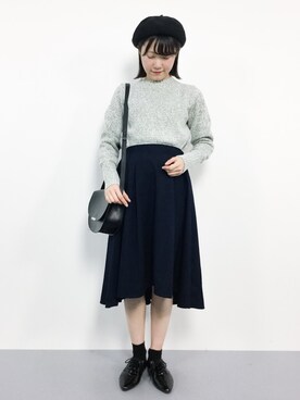 まるさん（レディース・161cm）の冬コーディネート