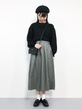 まるさん（レディース・161cm）の冬コーディネート