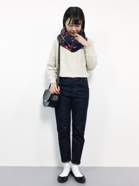 まるさん（レディース・161cm）の冬コーディネート