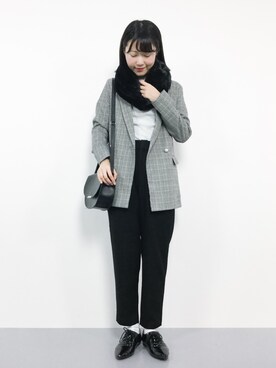 まるさん（レディース・161cm）の冬コーディネート