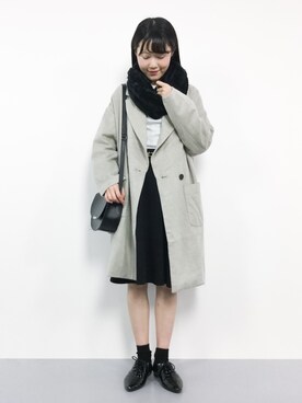 まるさん（レディース・161cm）の冬コーディネート
