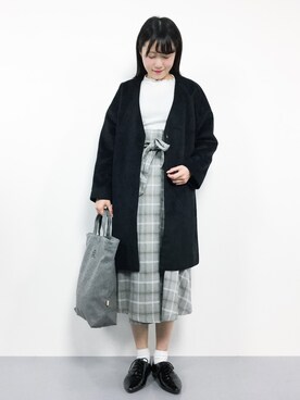 まるさん（レディース・161cm）の冬コーディネート