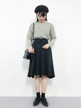「Te chichi TERRASSE（テチチテラス）のアイテム」を使った、まるさん（レディース・161cm）の冬コーディネート