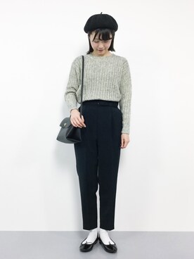 「Te chichi TERRASSE（テチチテラス）のアイテム」を使った、まるさん（レディース・161cm）の冬コーディネート