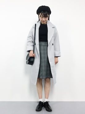 「SPINNS（スピンズ）のアイテム（ジャケット/アウター）」を使った、まるさん（レディース・161cm）の冬コーディネート