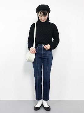 まるさん（レディース・161cm）の冬コーディネート