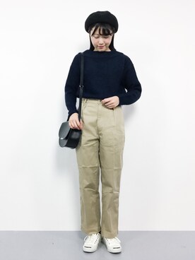 「Te chichi（テチチ）のアイテム」を使った、まるさん（レディース・161cm）の冬コーディネート