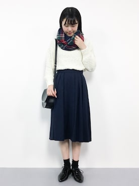 「CLEARIMPRESSION （クリアインプレッション）のアイテム」を使った、まるさん（レディース・161cm）の冬コーディネート