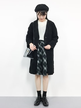 「Luz Llena（ラズレナ）のアイテム」を使った、まるさん（レディース・161cm）の冬コーディネート