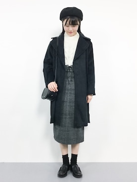 まるさん（レディース・161cm）の冬コーディネート