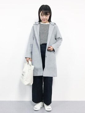 まるさん（レディース・161cm）の冬コーディネート
