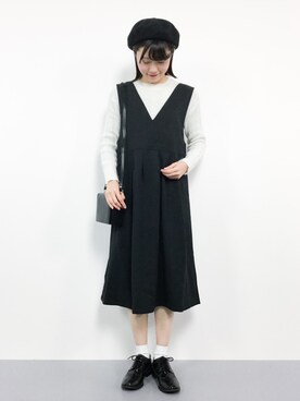 まるさん（レディース・161cm）の冬コーディネート