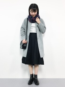 まるさん（レディース・161cm）の冬コーディネート