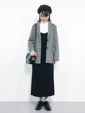 まるさん（レディース・161cm）の冬コーディネート