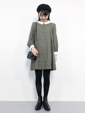 まるさん（レディース・161cm）の冬コーディネート