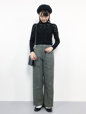 まるさん（レディース・161cm）の冬コーディネート