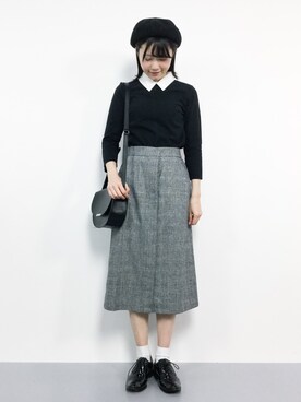 まるさん（レディース・161cm）の冬コーディネート