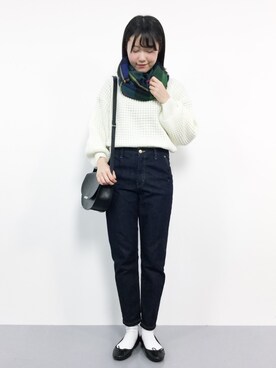 まるさん（レディース・161cm）の冬コーディネート