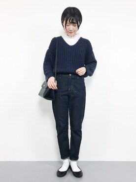 まるさん（レディース・161cm）の冬コーディネート