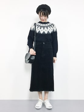 「Te chichi TERRASSE（テチチテラス）のアイテム」を使った、まるさん（レディース・161cm）の冬コーディネート