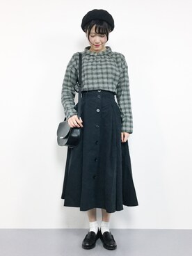 まるさん（レディース・161cm）の冬コーディネート