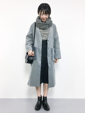 まるさん（レディース・161cm）の冬コーディネート