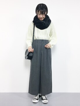 まるさん（レディース・161cm）の冬コーディネート