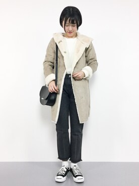まるさん（レディース・161cm）の冬コーディネート