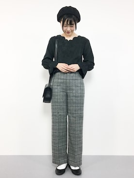 まるさん（レディース・161cm）の冬コーディネート