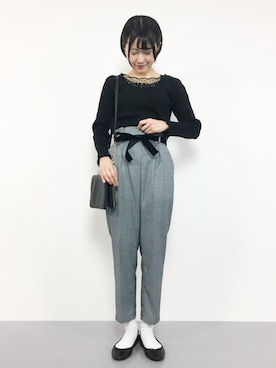 まるさん（レディース・161cm）の冬コーディネート