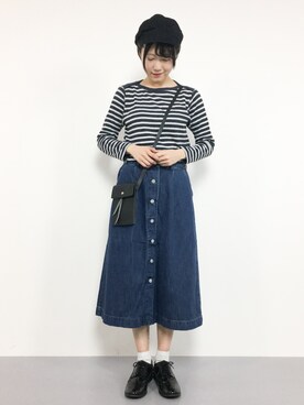 「Dieu（ディユウ）のアイテム」を使った、まるさん（レディース・161cm）の冬コーディネート