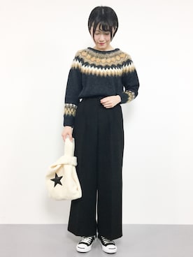 まるさん（レディース・161cm）の冬コーディネート