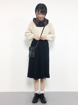 まるさん（レディース・161cm）の冬コーディネート